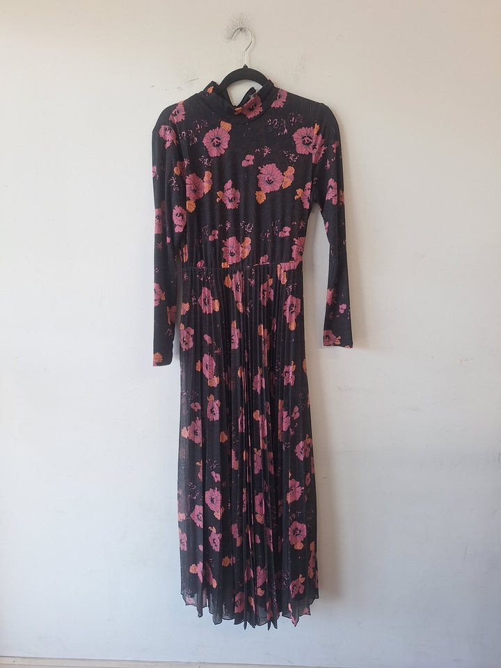 Black Floral Dress 817