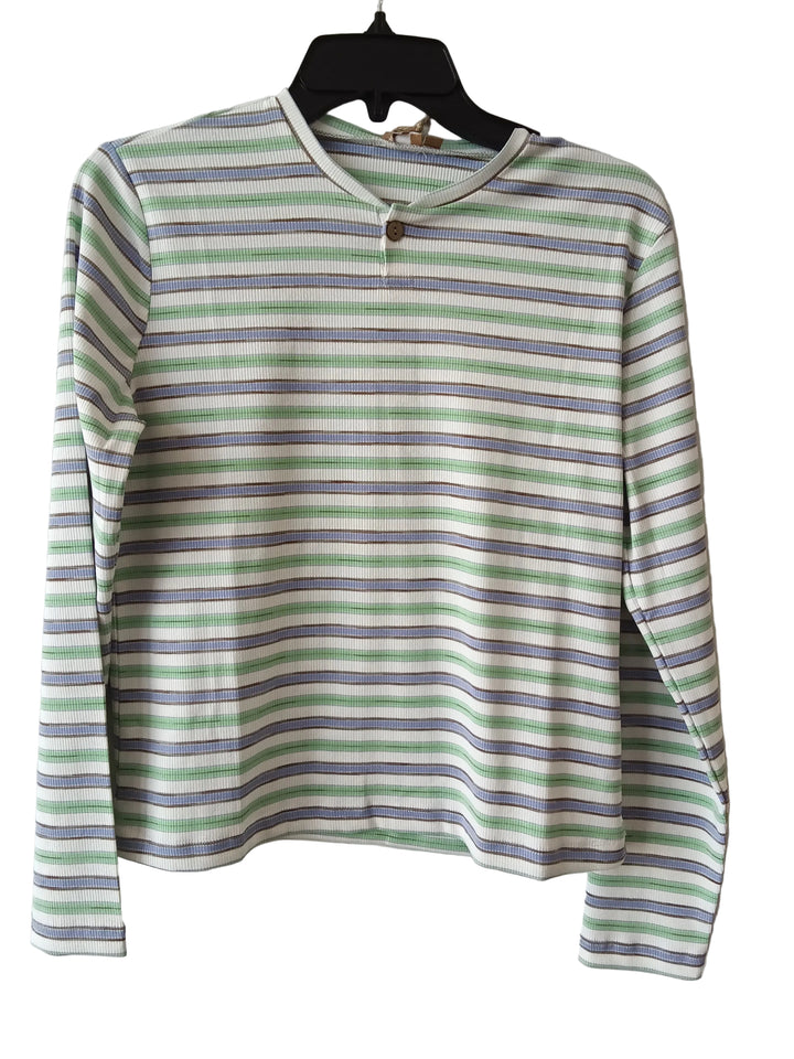 Striped Henley by Positive 1987