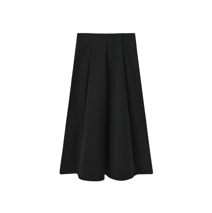 Sweatshirt Paneled Midi Skirt