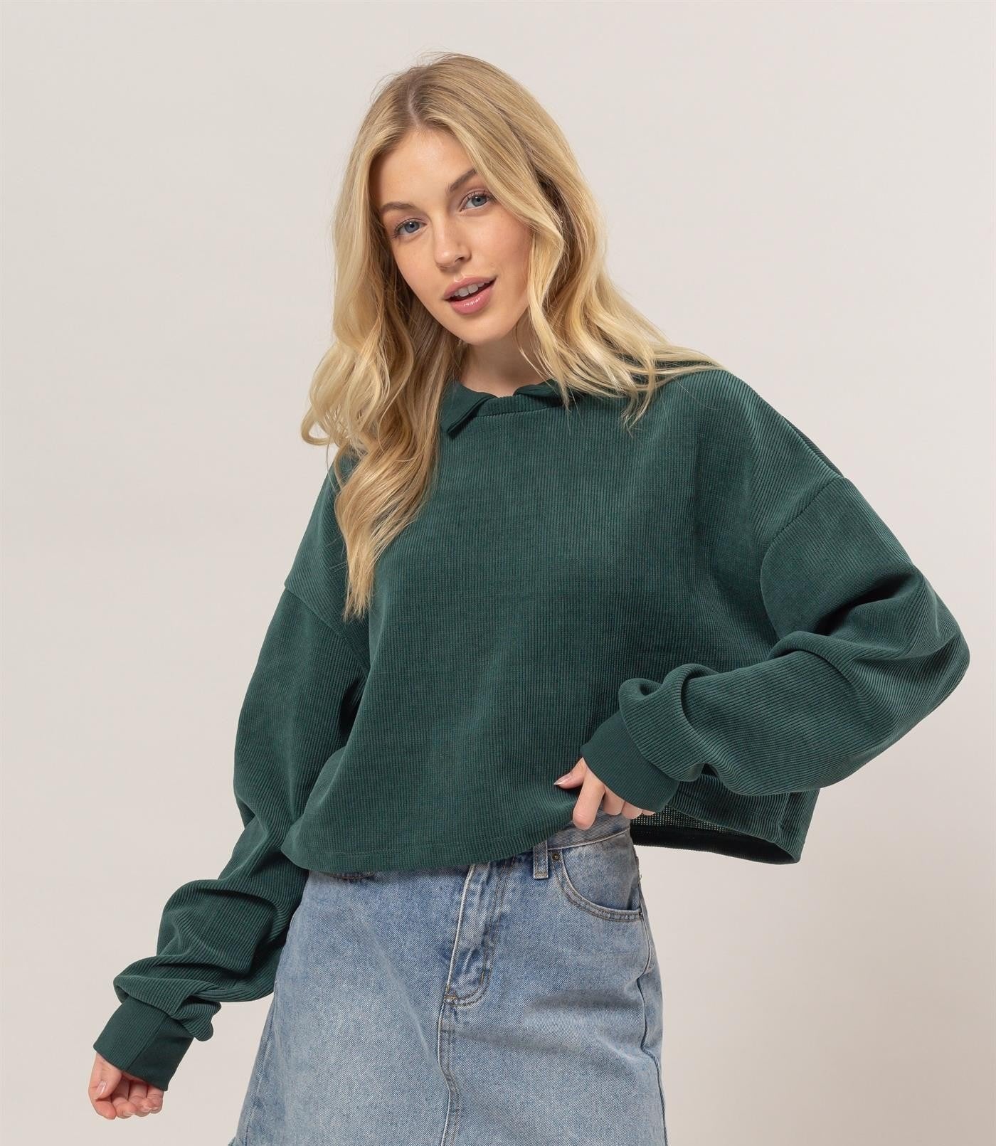 Teal Oversize Sweater 226