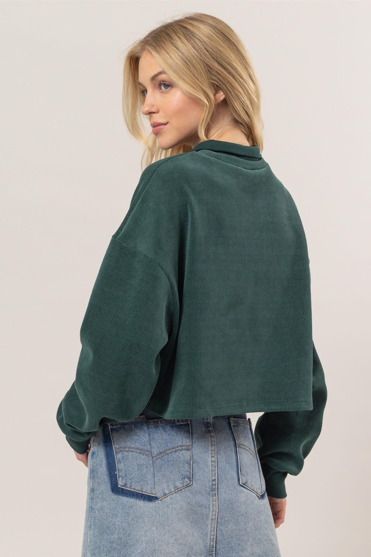 Teal Oversize Sweater 226