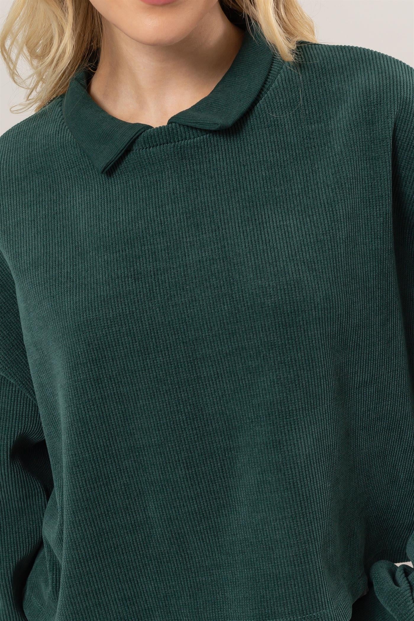 Teal Oversize Sweater 226