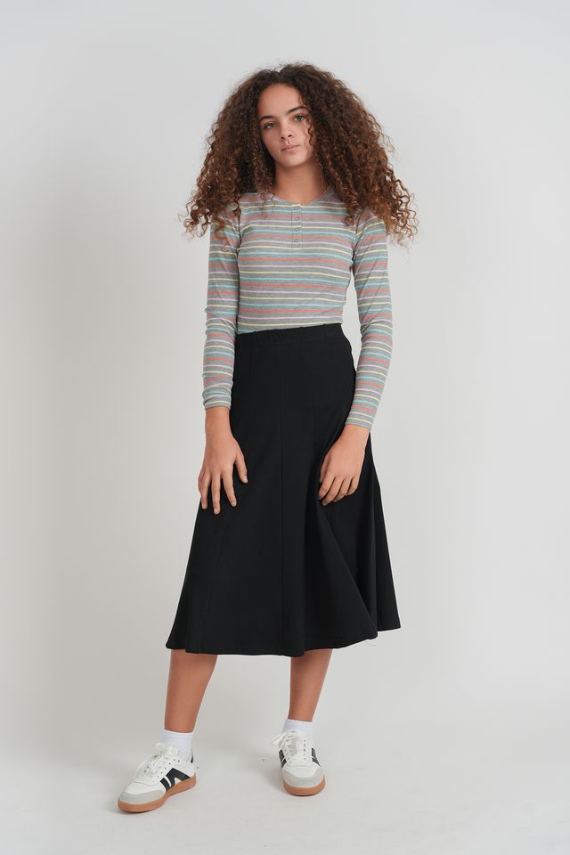 Neon Striped Waffle Tee by FYI 734