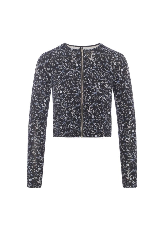 Floral Zipper Tee 1977