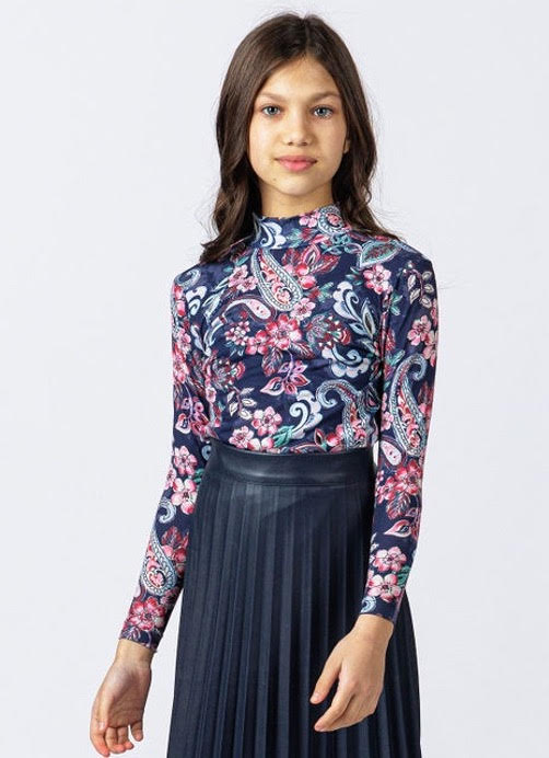 Vibrant Flower Print Tee