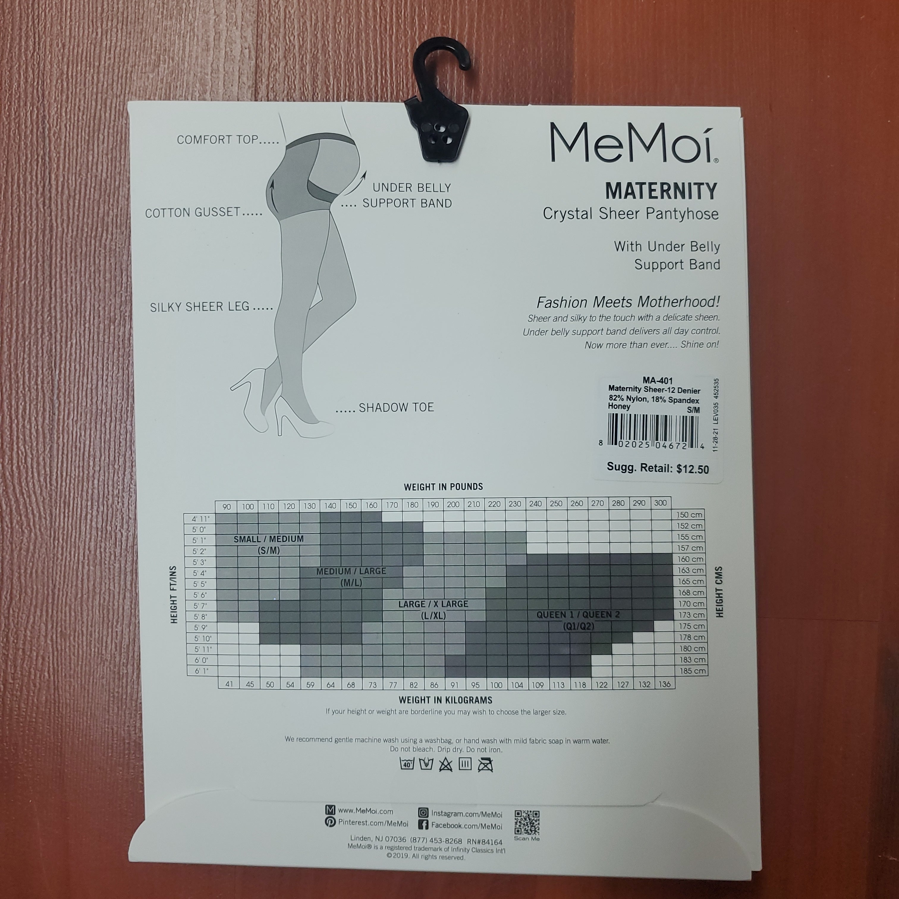Melas Maternity Sheer 12 Den MA-401