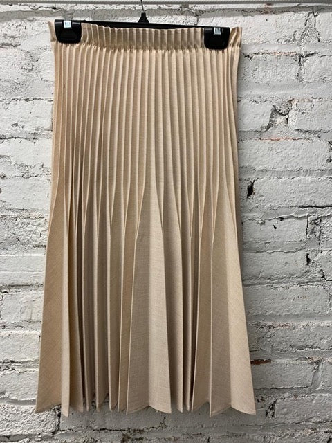 Cascading Pleated MIDI Skirt 541