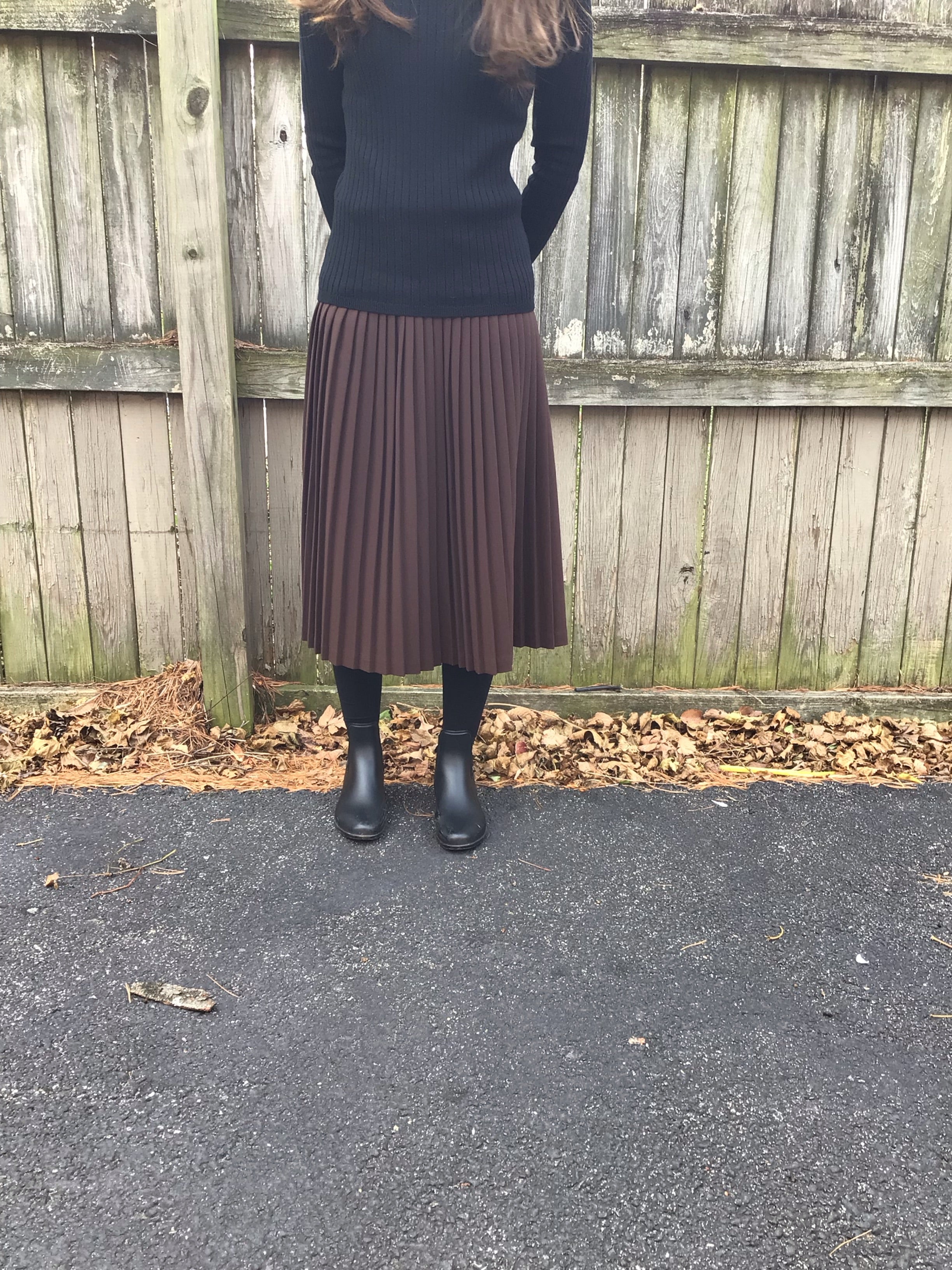 Accordian Pleated Skirt 442